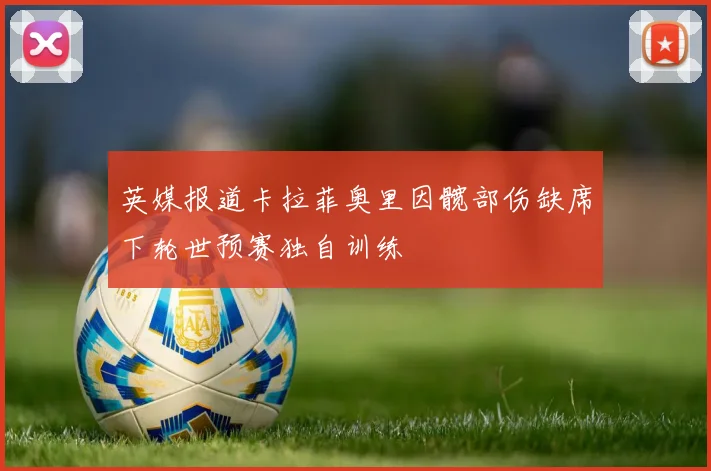 英媒报道卡拉菲奥里因髋部伤缺席下轮世预赛独自训练